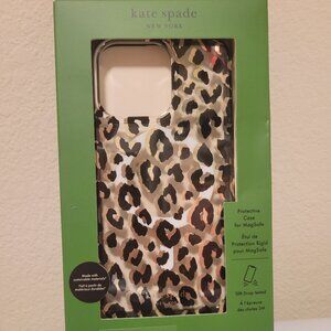kate spade Black and Brown Animal Print Phone Case